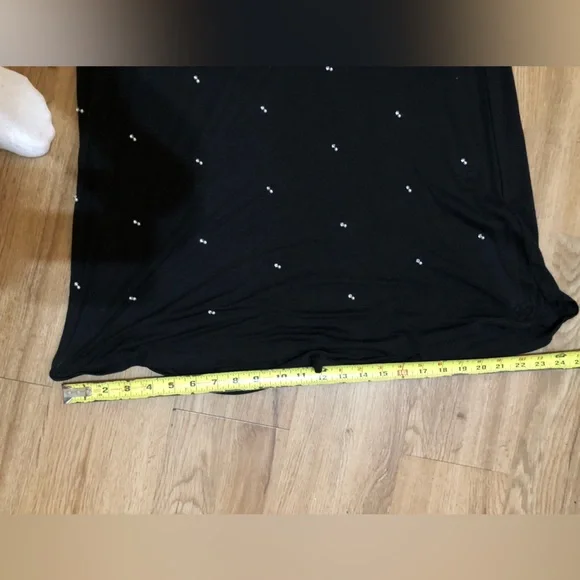 Woman’s Black Beaded Sweater/Shirt - Picture 3 of 6